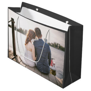 Sacola Para Presentes Grande Casamento de Fotografias Personalizado