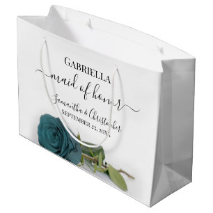 Sacola Para Presentes Grande Casamento de Madrinha de casamento Elegante Dusty
