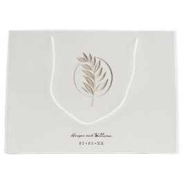 Sacola Para Presentes Grande Casamento de peruca 3d da Ivory