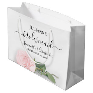 Sacola Para Presentes Grande Casamento Elegante de Rosa Rosa Rosa Rosa Rosa, Ro