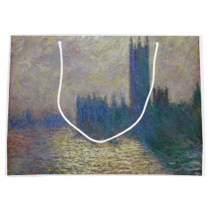 Sacola Para Presentes Grande Casas do Parlamento (Londres), Monet