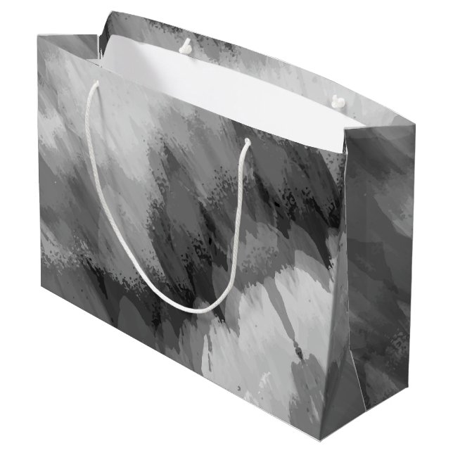 Sacola Para Presentes Grande Cascata aquosa, natureza 3 (Verso inclinado)