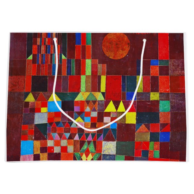Sacola Para Presentes Grande Castle and Sun, Paul Klee (Frente)