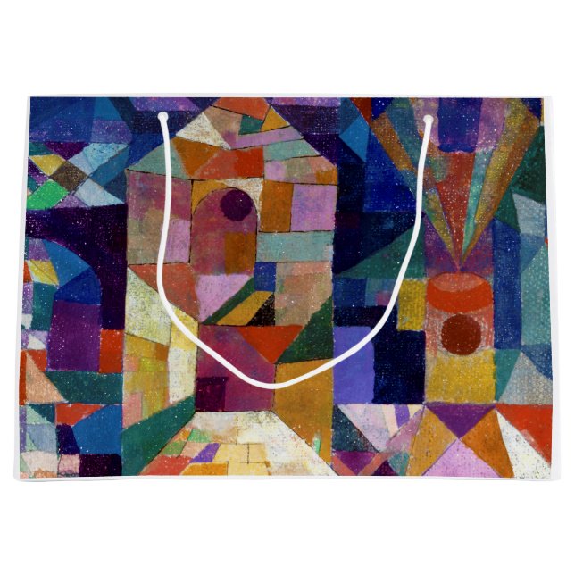 Sacola Para Presentes Grande Castle Garden, Paul Klee (Frente)