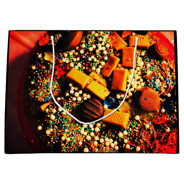 Sacola Para Presentes Grande Catástrofe de doces (Frente)