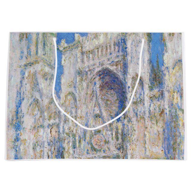 Sacola Para Presentes Grande Catedral de Rouen (Luz do Sol), Monet (Frente)