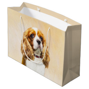 Sacola Para Presentes Grande Cavalier King Charles Spaniel Original