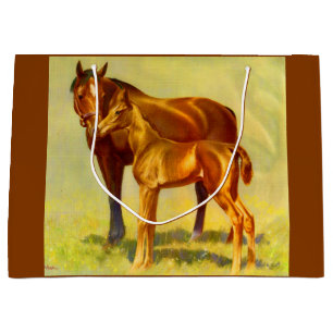 Sacola Para Presentes Grande cavalo pequeno grande