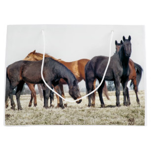 SACOLA PARA PRESENTES GRANDE CAVALOS