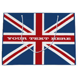 Sacola Para Presentes Grande Celebração da bandeira de Union Jack