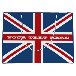Sacola Para Presentes Grande Celebração da bandeira de Union Jack