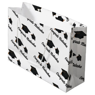 Sacola Para Presentes Grande Celebração da graduação de parabéns