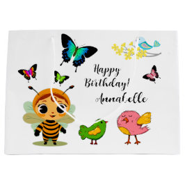 Sacola Para Presentes Grande Celebração de Crianças de Festa de Jardim