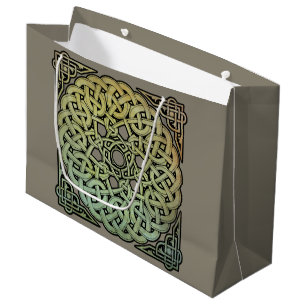 Sacola Para Presentes Grande Celtic Knotwork Mandala