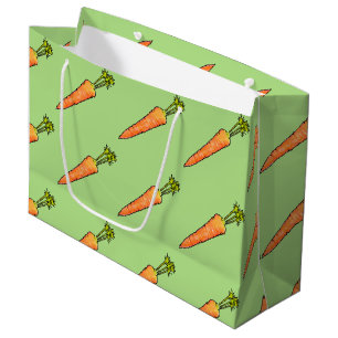 Sacola Para Presentes Grande Cenoura
