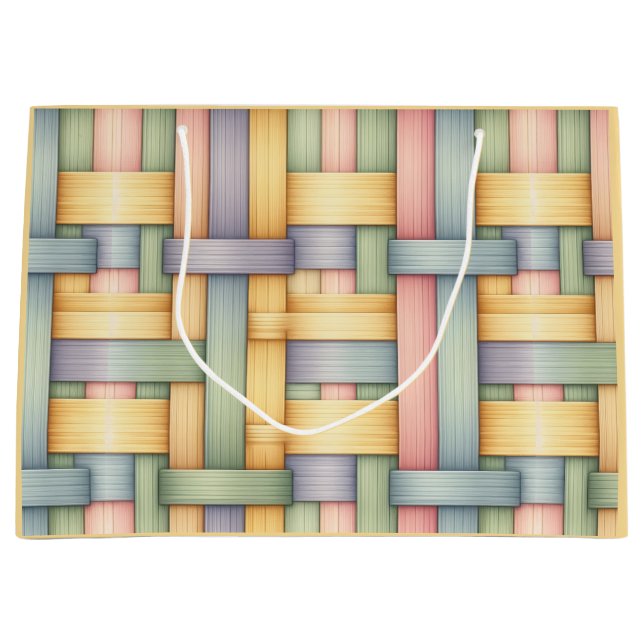 Sacola Para Presentes Grande Cesta de Páscoa (Frente)