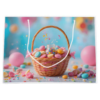 Sacola Para Presentes Grande Cesta Mágica de Doces