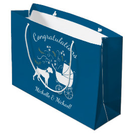 Sacola Para Presentes Grande Chá de fraldas Boxer Dog