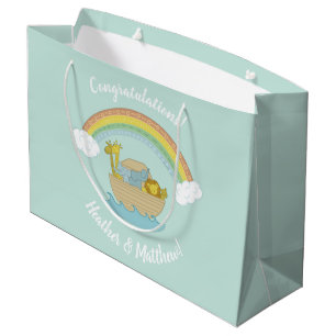Sacola Para Presentes Grande Chá de fraldas de Ark Boho de Noah