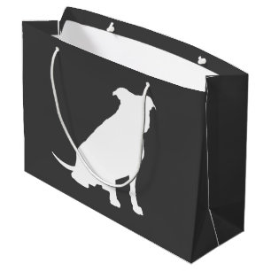 Sacola Para Presentes Grande Chá de fraldas De Cães Touro Neutro