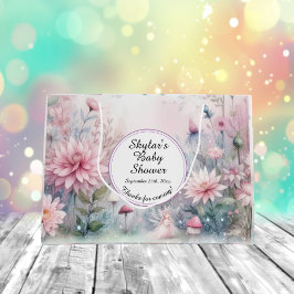 Sacola Para Presentes Grande Chá de fraldas de Jardim Láteo