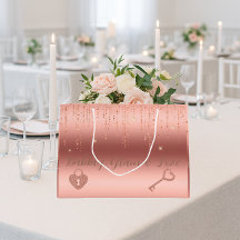 Chá de panela Confetti Dourado rosa