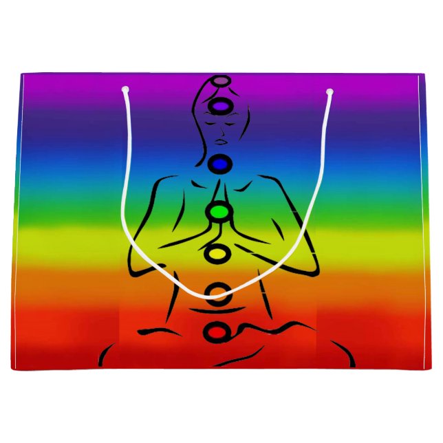 Sacola Para Presentes Grande Chakra/Reiki (Frente)