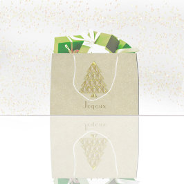 Sacola Para Presentes Grande Champaing Joyoux Noel Gift Bag