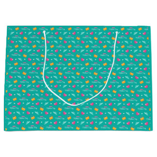 Sacola Para Presentes Grande Chapéus, bolsas e Dia de as mães de coração