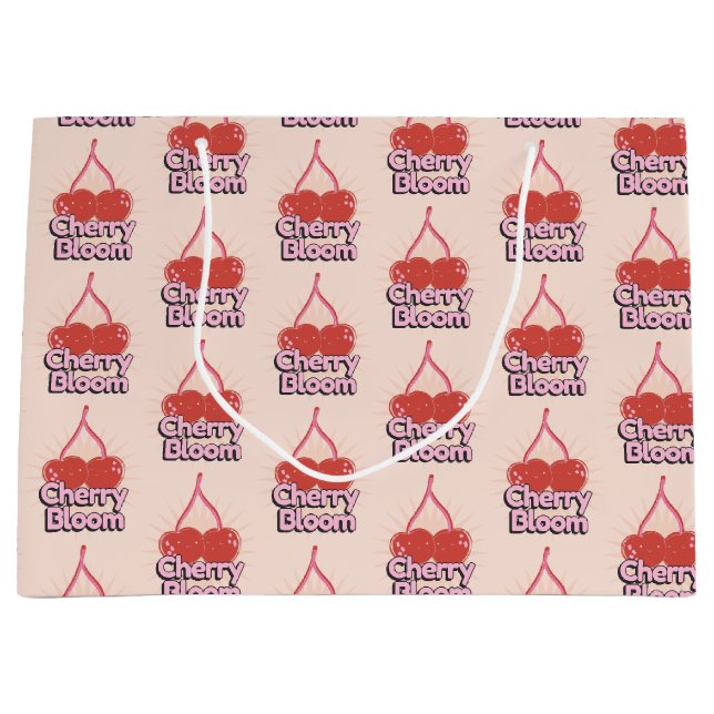 Sacola Para Presentes Grande Cherry Bloom Large Gift Bag (Frente)
