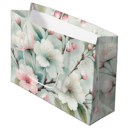 Sacola Para Presentes Grande Cherry Blossom