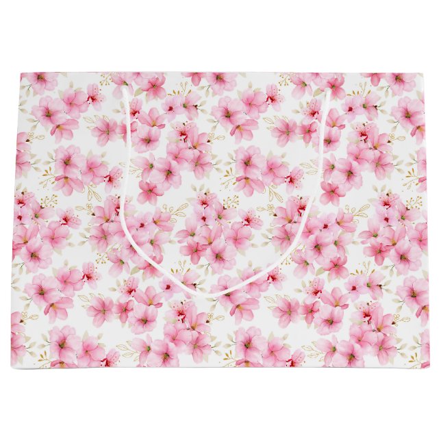 Sacola Para Presentes Grande Cherry Blossom Gift Bag (Frente)