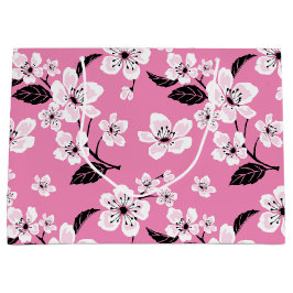 Sacola Para Presentes Grande CHERRY BLOSSOM - SAKURA (LITE PINK) Gift Bag