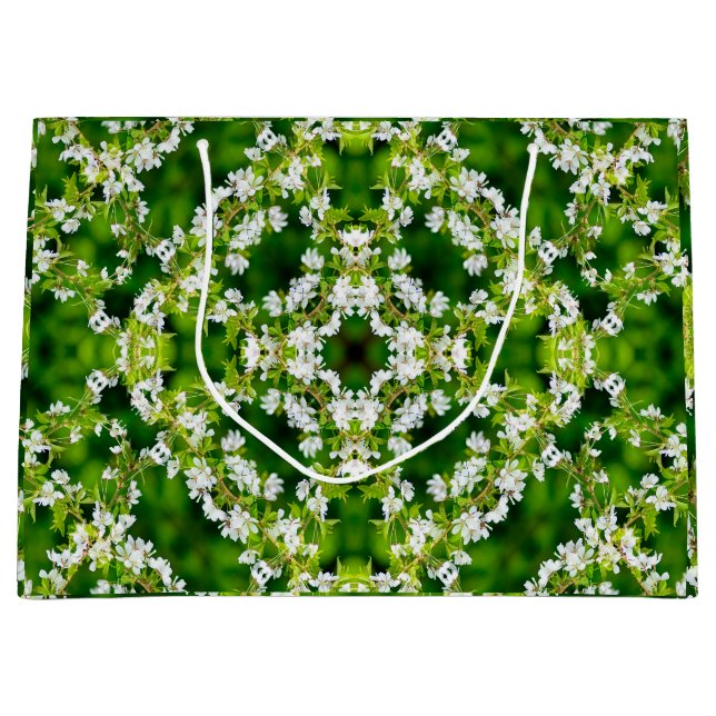 Sacola Para Presentes Grande Cherry Blossoms (Frente)