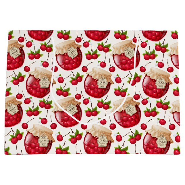Sacola Para Presentes Grande Cherry Jam (Frente)