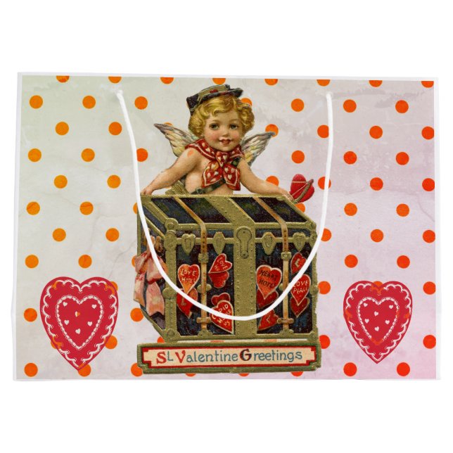 Sacola Para Presentes Grande Cherubs e HEART Gift Bag (Verso)