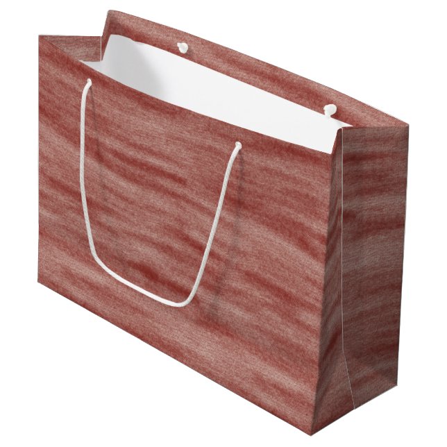 Sacola Para Presentes Grande Chic Red Valentine's Day (Frente inclinada)