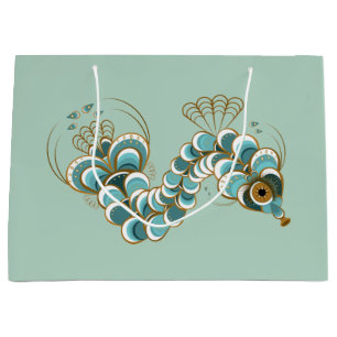 Sacola Para Presentes Grande Chimera - Peacock Seacavalo Grande Gift Bag