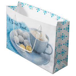Sacola Para Presentes Grande Chocolate Quente E Tratamentos