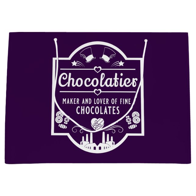 Sacola Para Presentes Grande Chocolatier (Frente)