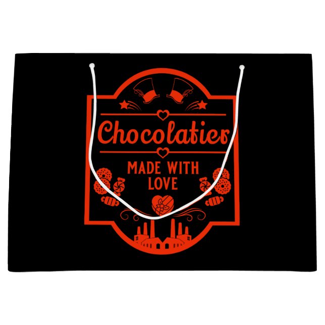 Sacola Para Presentes Grande Chocolatier (Frente)