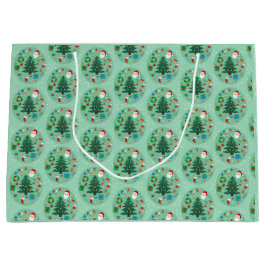 Sacola Para Presentes Grande Christmas Illustrations Holiday