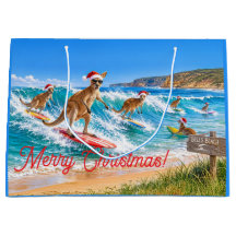 Christmas Kangaroo Surfing Bells Beach