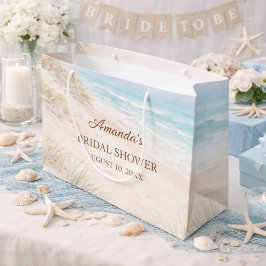 Sacola Para Presentes Grande Chuva de presentes de casamento praia costeira ele