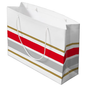 Sacola Para Presentes Grande Cinzas De Luz Vermelha Atleta, Banheiras Em Branco