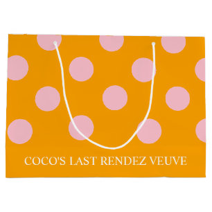 Sacola Para Presentes Grande Círculos - Veuve Antes do Saco de Presente