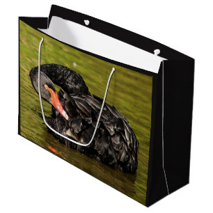 Sacola Para Presentes Grande Cisne Negro no Lago