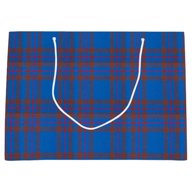 Sacola Para Presentes Grande Clan Elliot Tartan Xadrez (Frente)