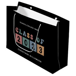 Sacola Para Presentes Grande Classe Retroativa Personalizada de Graduação 2023