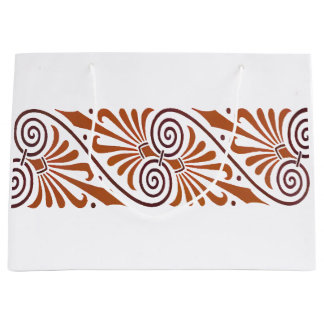 Sacola Para Presentes Grande Classic Greek Elegance Neutral